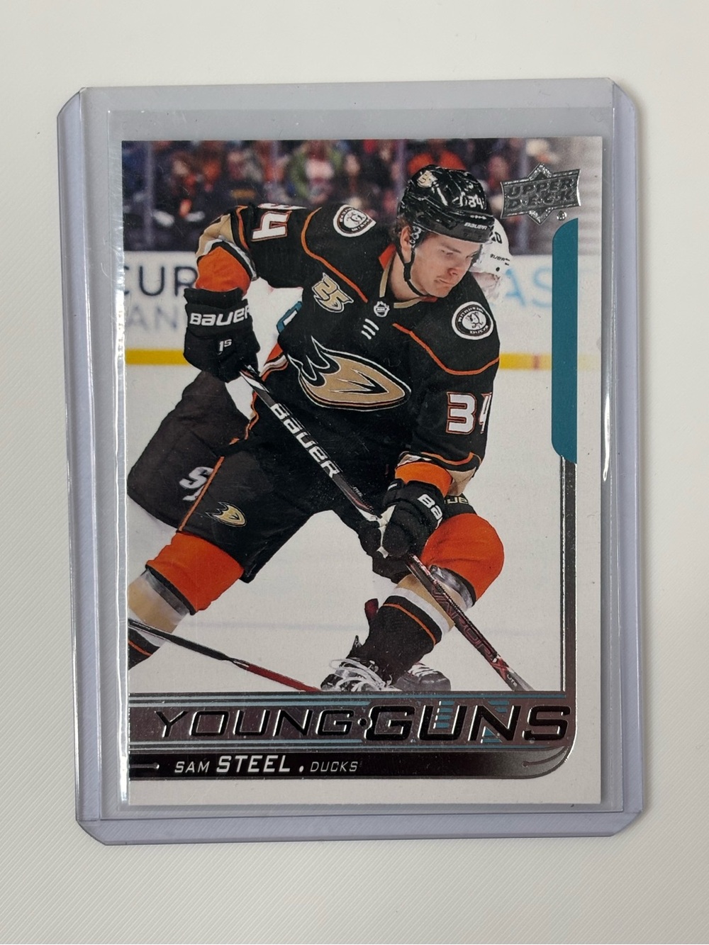 Sam Steel 2018-19 Upper Deck Young Guns Rookie RC #487 Anaheim Ducks